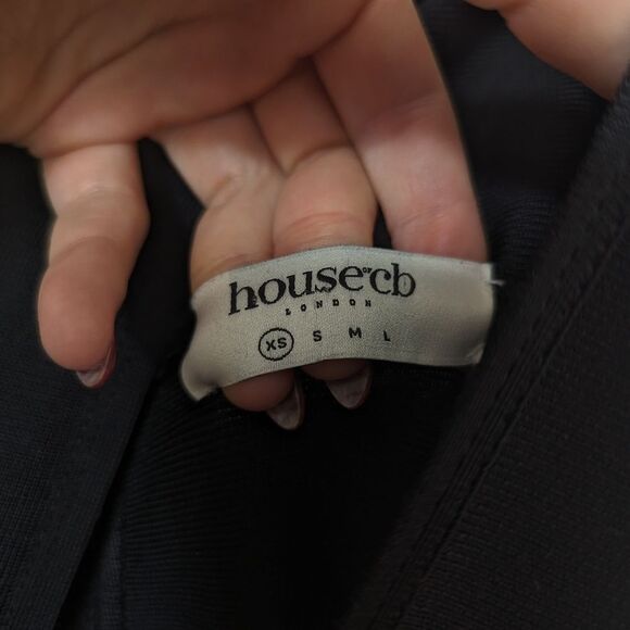 House of CB Black Long Sleeve Dress - Picture 3 of 6